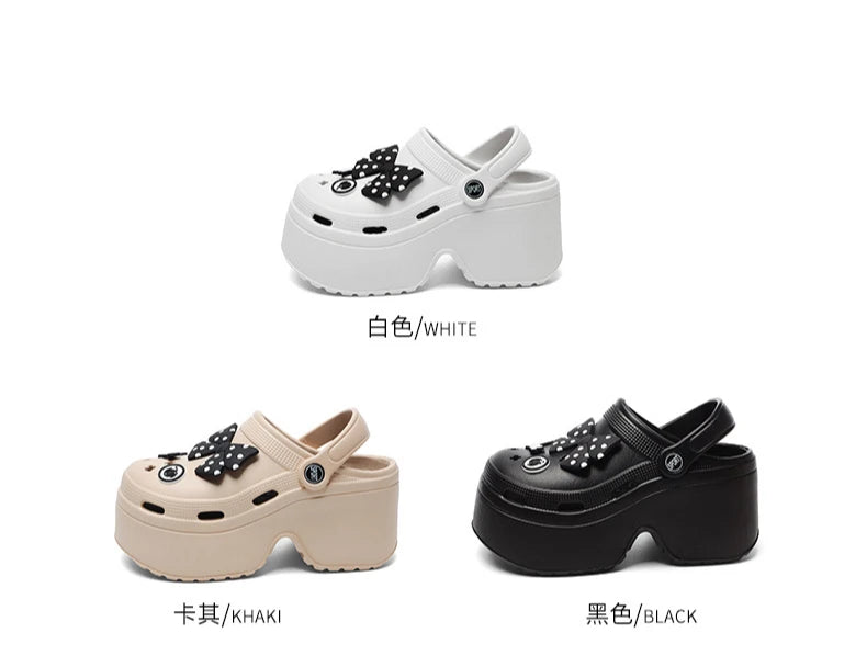 Women Chunky Platform Sandals New Summer Soft Thick Sole Diy Clogs Garden Shoes Woman Closed Toe Non-Slip Beach Slides Sandals