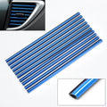 10PCS 20cm Car Air Conditioner Outlet Decorative U Shape Moulding Trim Decor Strips Car Styling Car Door Edge Corner Protector