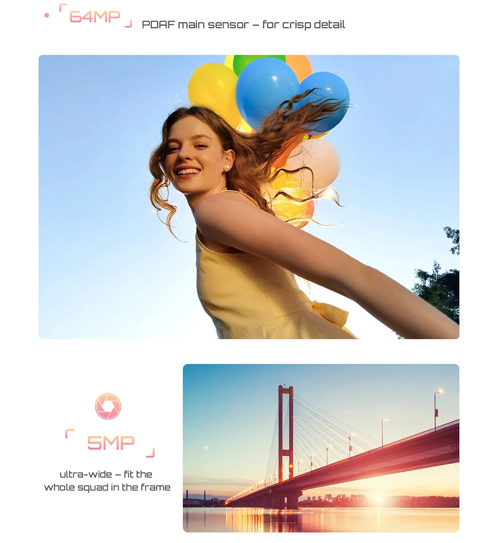 Cubot X100 16GB(8+8) RAM+256GB ROM 64MP Camera 5100mAh Android 15 Dimensity 7025 5G Smartphone 6.88" 120Hz 33W NFC Mobile Phone