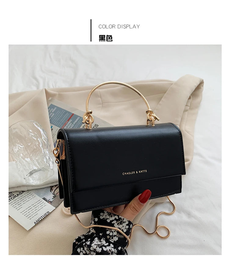 Popular Chain Strap Crossbody Bags For Women Fashion Flap Shoulder Bag Pu Leather Designer Handbags Women's Messenger Bags