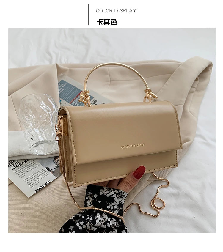 Popular Chain Strap Crossbody Bags For Women Fashion Flap Shoulder Bag Pu Leather Designer Handbags Women's Messenger Bags