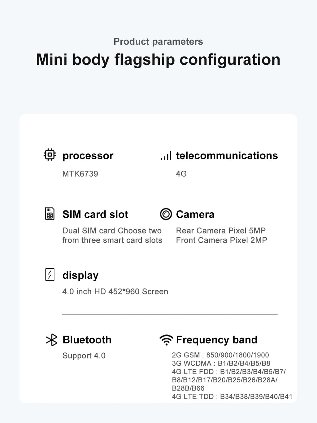 SERVO S27 Mini Smart Phone Android 10.0 WCDMA 3G Cellular Dual SIM 4.0" Display GPS 2000mAh 2+16GB Pocket Smartphones Play Store