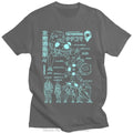 Japan Manga Ghost In The Shell T-Shirt Men Cotton Short Sleeve Tee Shirt Anime Kusanagi Motoko Oversized T Shirt Streetwear Top