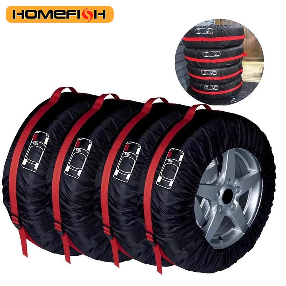 Tire Storage Bags Dustproof Waterproof S/L Universal Car Spare Cover Case Polyester Vehicle Wheel Protector Portable Wheel Bags