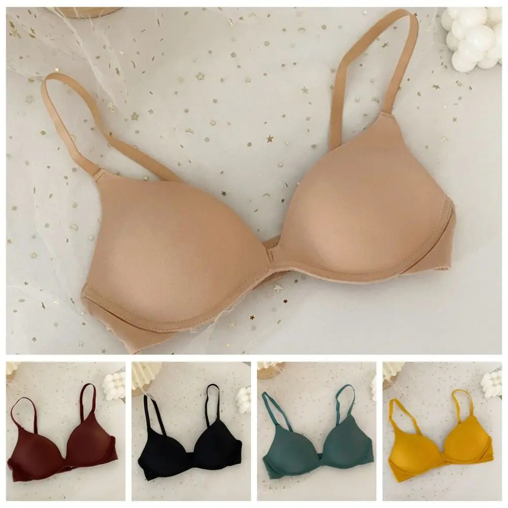 Fashion Adjustable Push Up Bra Shockproof Anti-sagging Seamless Underwear Lingerie Brassiere for Women Women