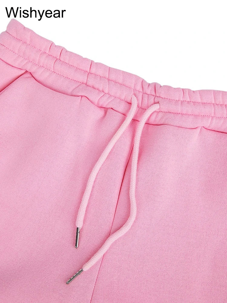 Tracksuit 3 Pieces Pants Sets for Women Velvet Hoodie Crop Tops+Vest+Sweatpants Matching Suit Sport Jogger Winter Fall Outfits