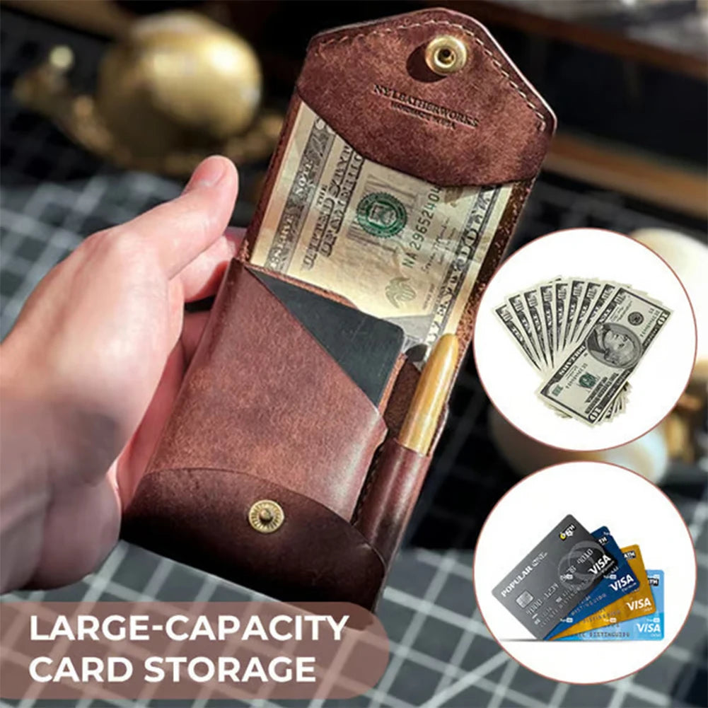 Money Wallet Bi-Fold Portable Wallet with Money Pocket Slim Minimalist Wallet Slim Card Holder for Graduation Gift and Daily Use