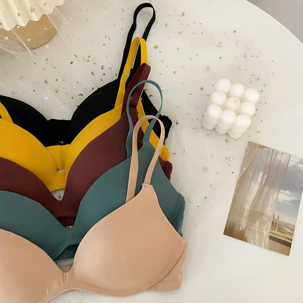 Fashion Adjustable Push Up Bra Shockproof Anti-sagging Seamless Underwear Lingerie Brassiere for Women Women