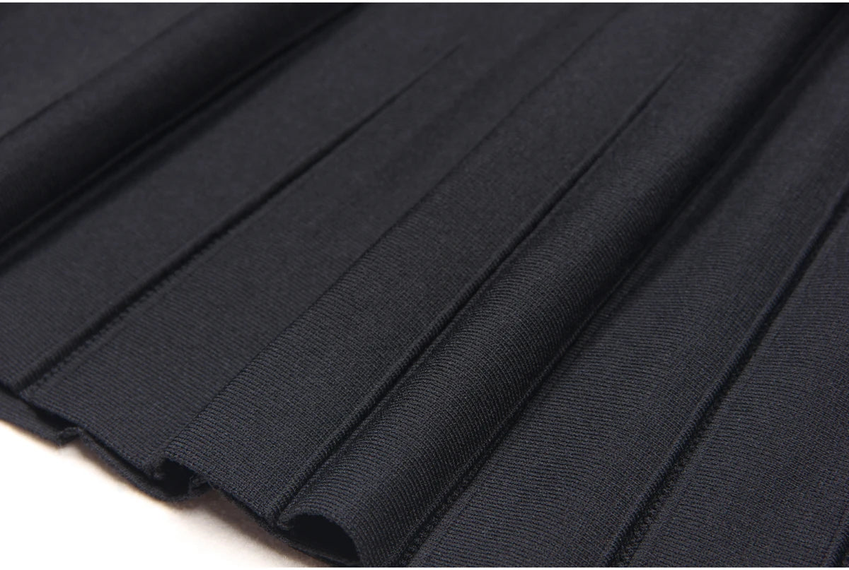 SML Spot 2024 European and American Summer New Fashion High Quality Knitted Round Neck Slim Slim A-Line Dress Women