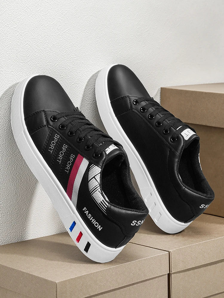 New Trendy Versatile Sneakers for Men, Low-Top Casual Sneakers, Waterproof, Non-Slip, Wear-Resistant Student Sports Shoes, Lightweight Soft-Soled Shoes for Daily Commuting