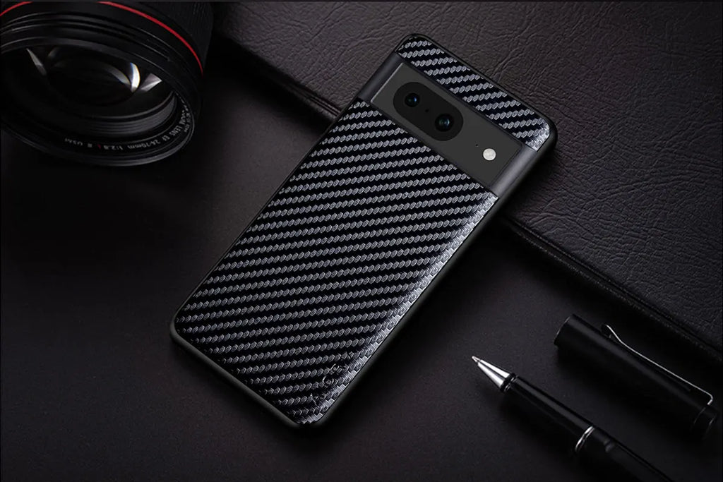 Carbon Fiber Shockproof Slim Case For Google Pixel 8 7A 6A 8 7 6 Pro Non-Slip Full Body Protective Phone Case