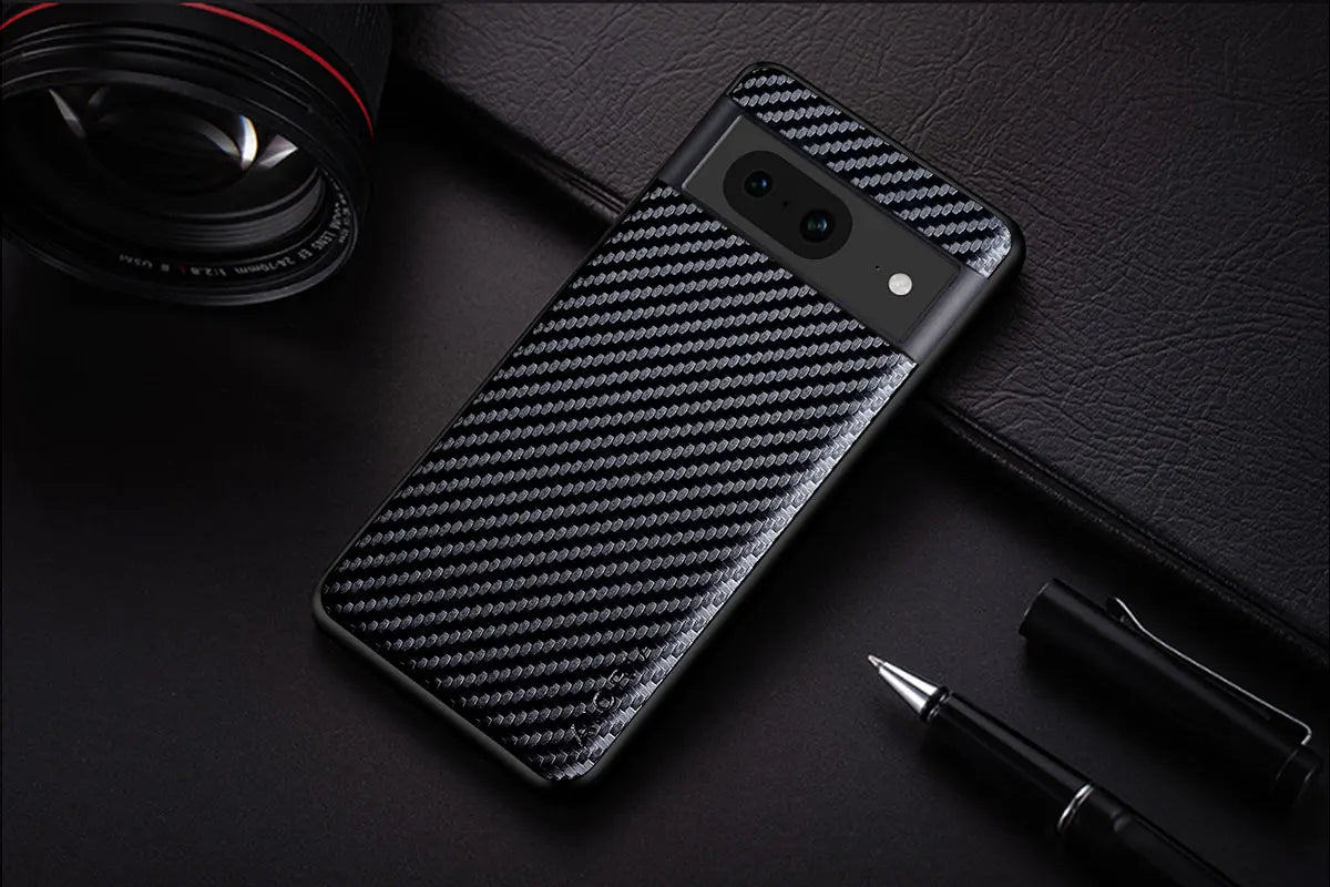 Carbon Fiber Shockproof Slim Case For Google Pixel 8 7A 6A 8 7 6 Pro Non-Slip Full Body Protective Phone Case