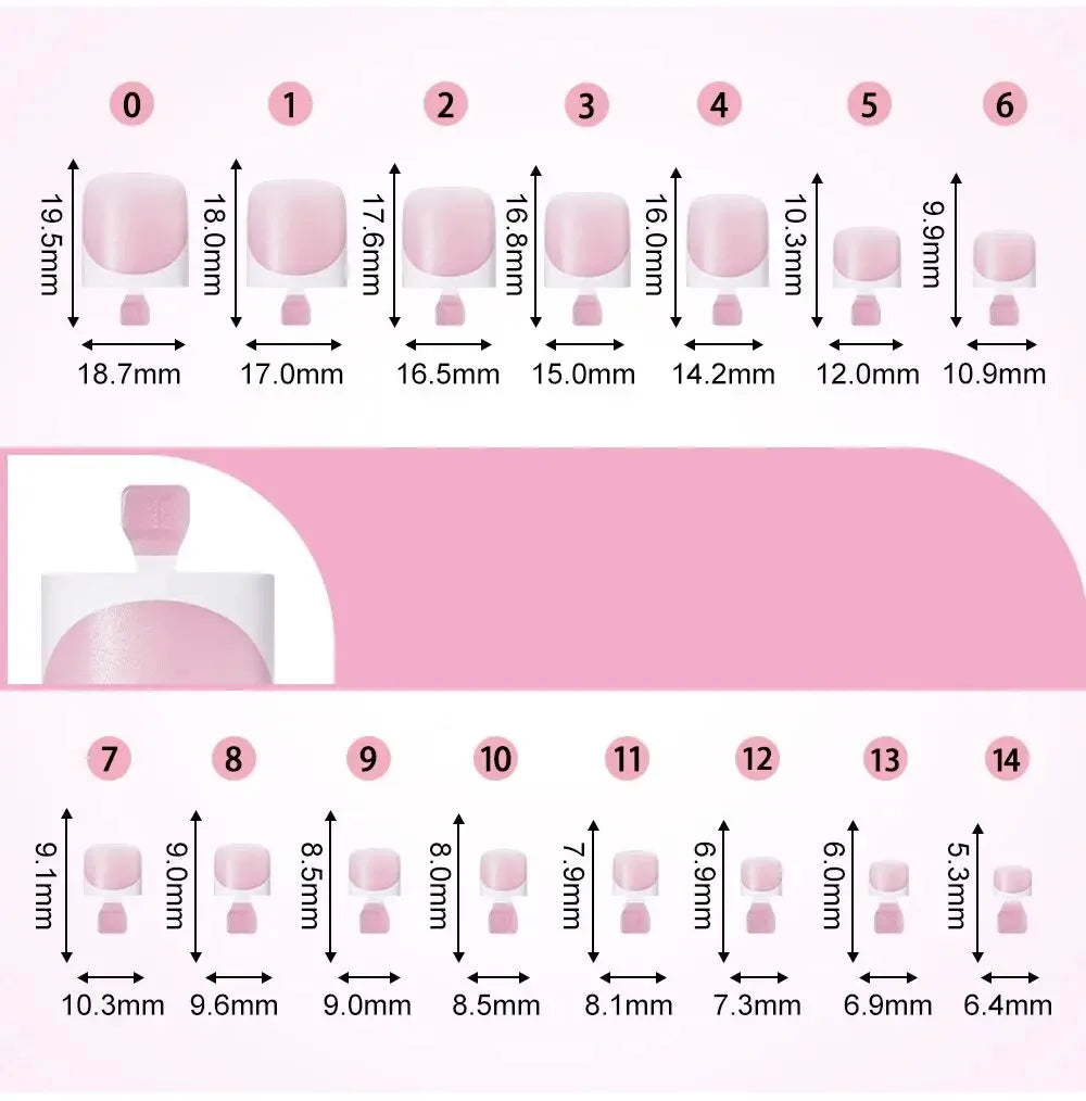 60PCS/box High Quality Nail Art Tips Toe Press On Nails White Black Pink Blue French Tips False Nails Tip Fake Nails Short