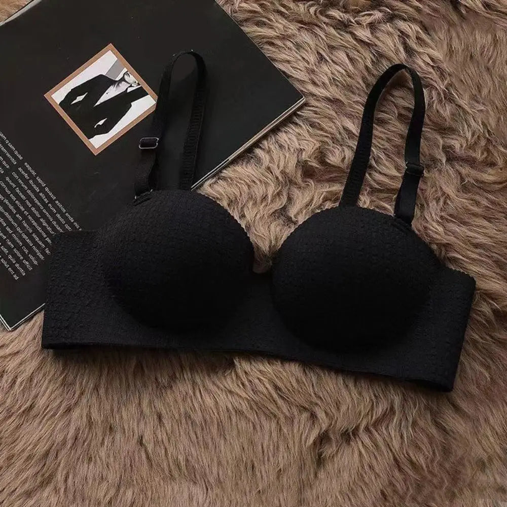 Comfortable Shockproof Seamless Deep V Bras Push Up Lingerie Wireless Bra Anti-sagging Underwear for Women Women
