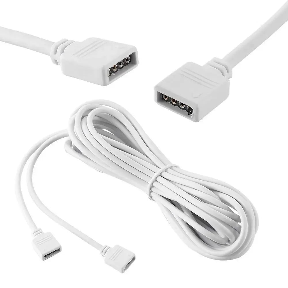 1-10pcs 3 4 Pin RGB Connector 1m  Extension Cable RGB LED Tape Power Cable 12V 4pin 5V 3pin for ARGB RGB Led Strip Light PC Fan