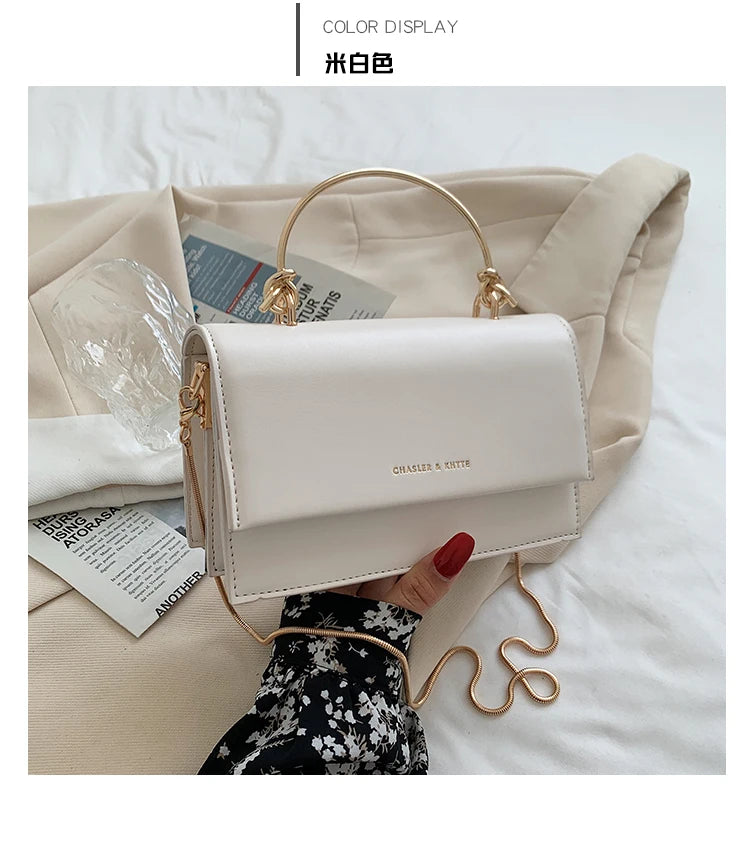 Popular Chain Strap Crossbody Bags For Women Fashion Flap Shoulder Bag Pu Leather Designer Handbags Women's Messenger Bags