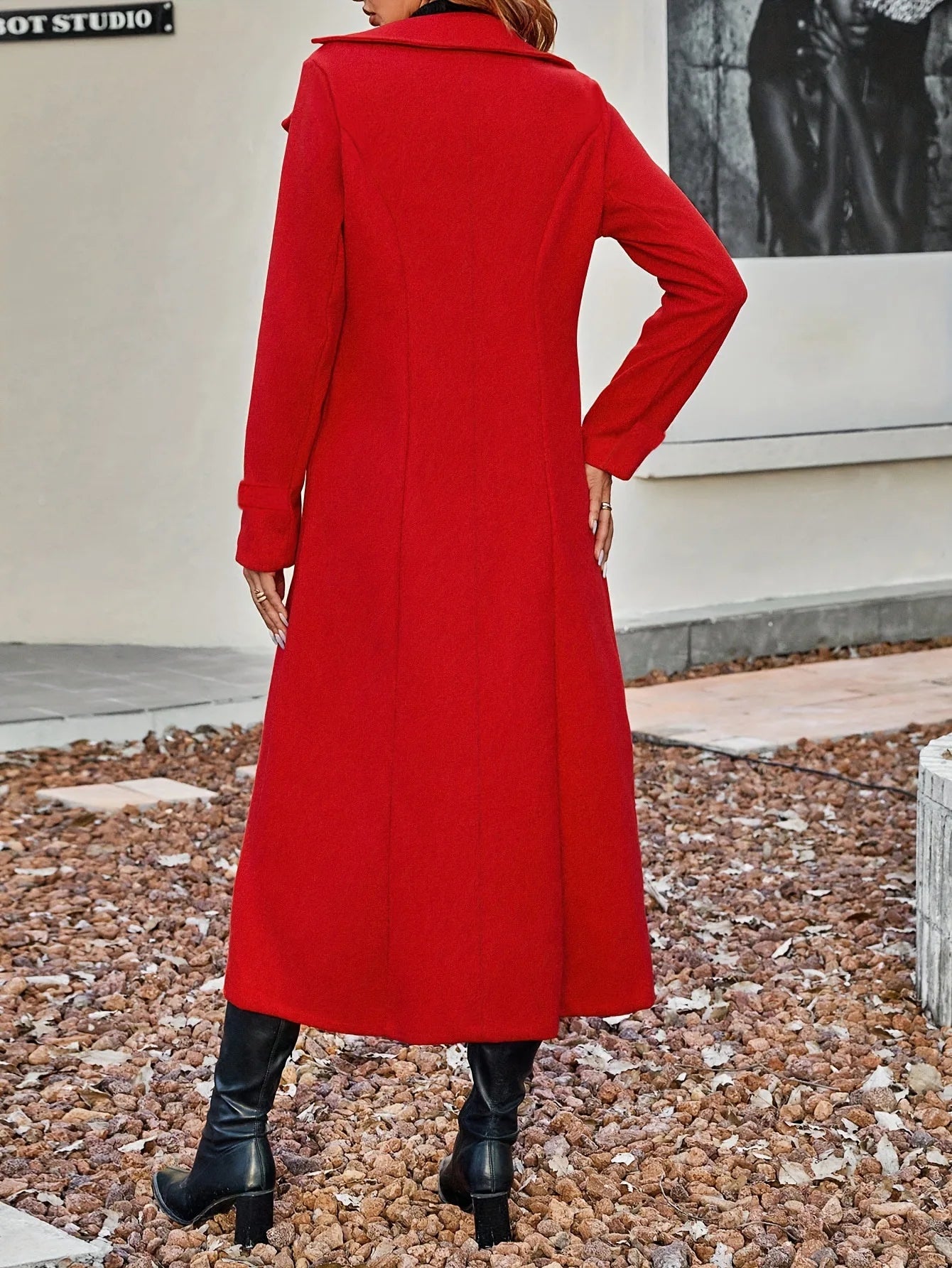 Fashion Autumn Winter Double-breasted Warm Woolen Coat For Women's Elegant Stylish Long Versatile Woolen Coat Female Office 2025