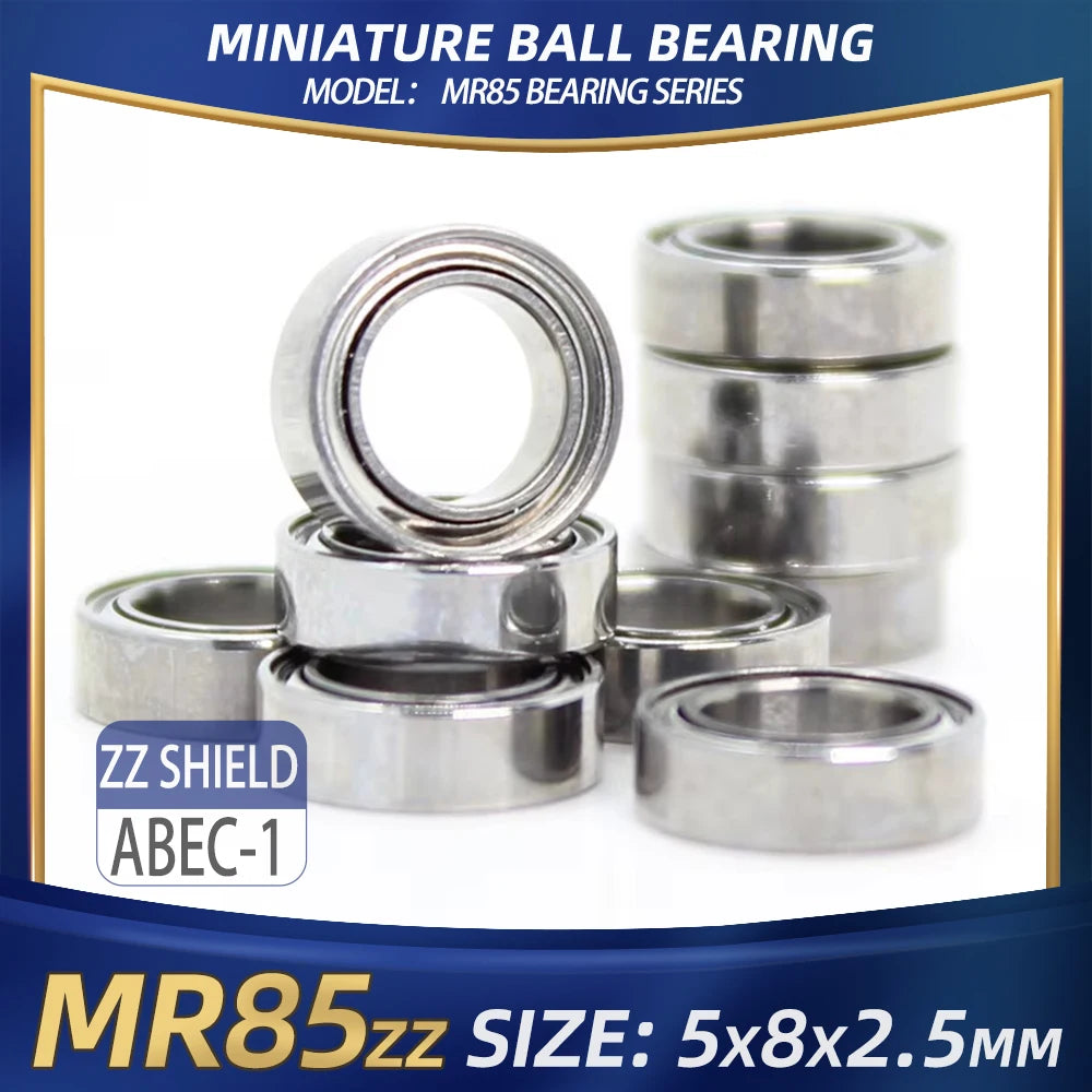 FUSHI MR85 ZZ Bearing 5x8x2.5 mm 10Pcs MR85ZZ RS 2RS MR85Open Handpiece Bearings For Video Card High Speed For Motor