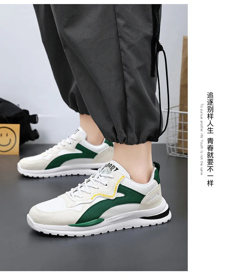 Casual Sneakers 2025 Men's Shoes New Trend Mountaineering Sports Mesh Breathable Fashion Versatile Casual Shoes Retro Dad Shoes