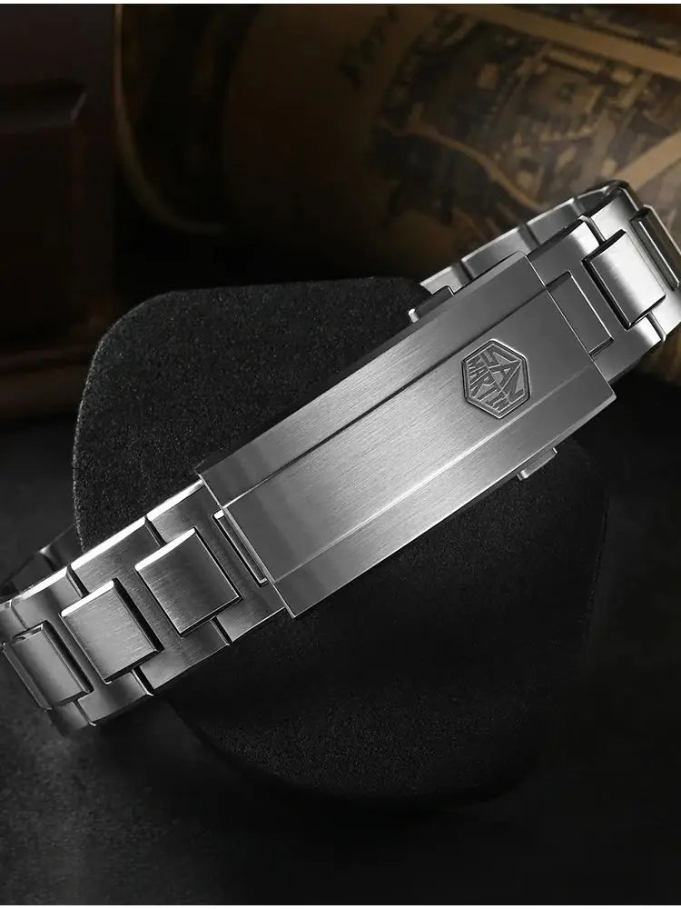 San Martin 39mm Miyota 9015 Splicing MOP Dial Men Automatic Watch 3H Date BGW-X1 Luminous Sapphire 10Bar Waterproof SN0150