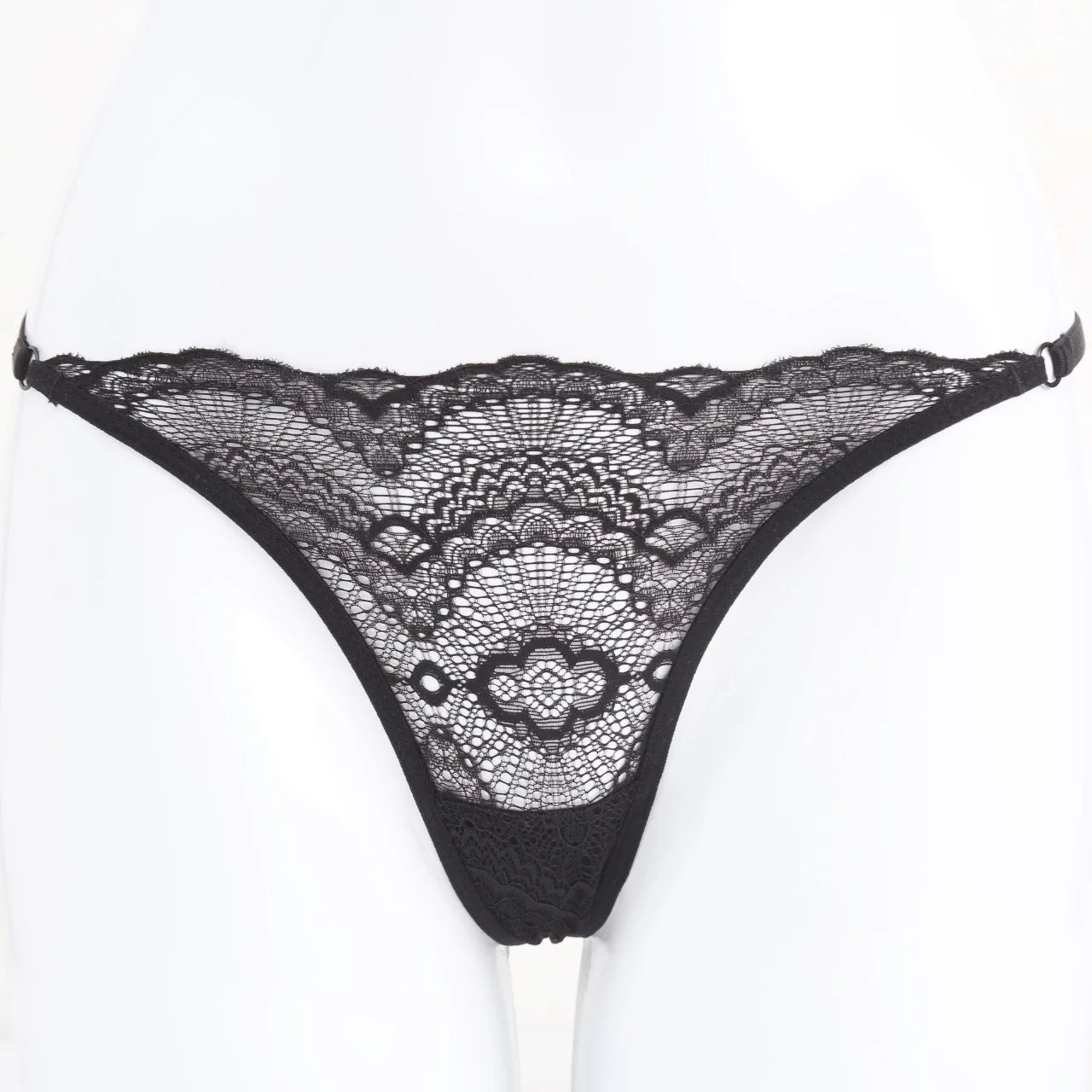 SP&CITY Low Waist Thin Transparent Thongs Lace Women's Underpants Sexy See Through Panties Erotic Hollow Out Seamless Briefs