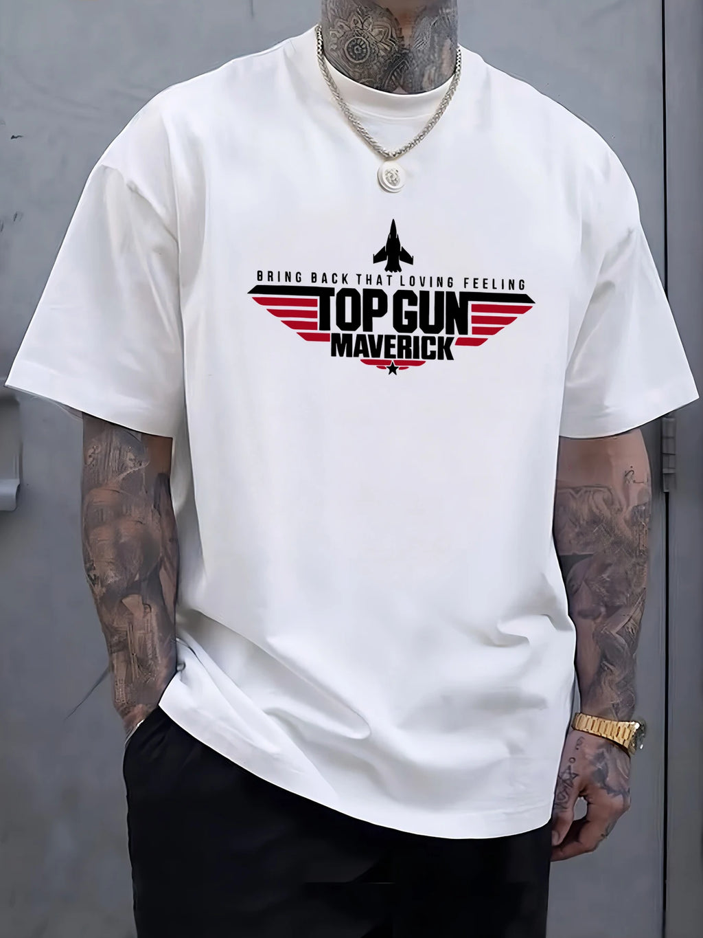 Top Gun Maverick Printing T Shirts Man Cotton Fashion T-Shirt Unisex Casual Oversize Clothes Soft Summer Trendy Street Tops
