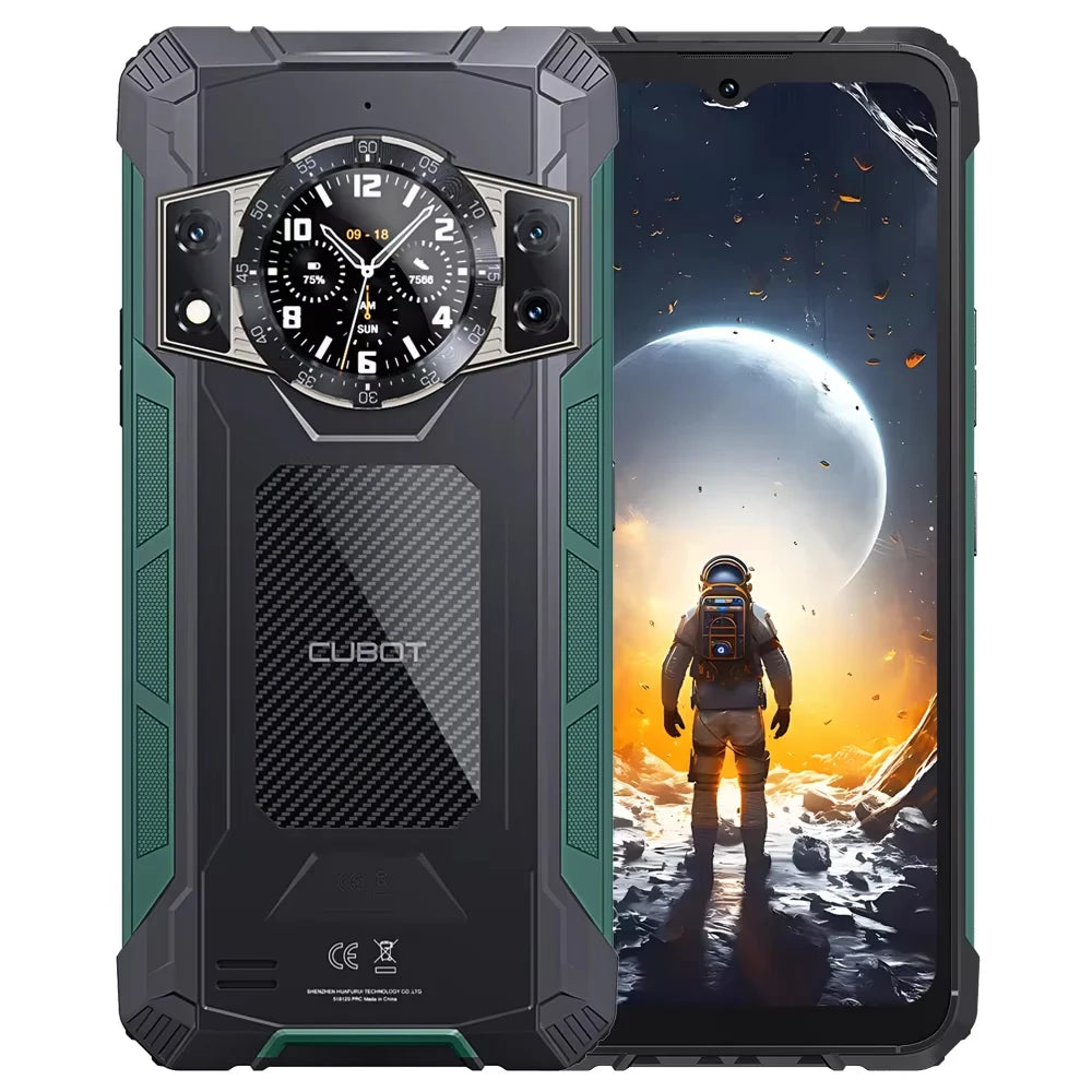 Cubot Kingkong Ace 2, Ultra-Thin and Robust Smartphone with Android 14, 16 Gb Ram (6 Gb + 10 Gb Expandable), 128 Gb Rom, 6.56 Inch and 90 Hz Screen, Nfc, 5100 Mah Battery, 4g Cell Phone