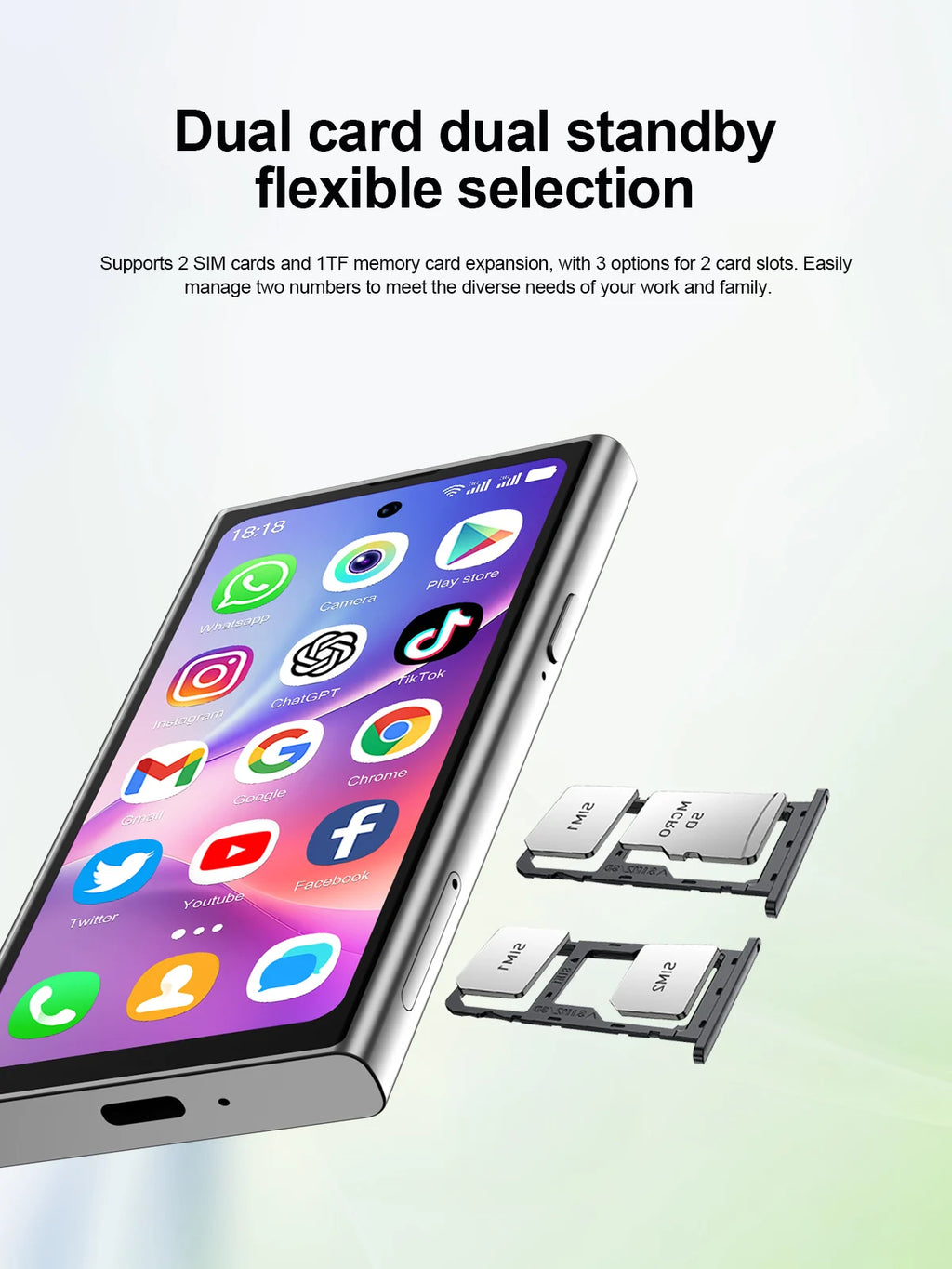 SERVO S27 Mini Smart Phone Android 10.0 WCDMA 3G Cellular Dual SIM 4.0" Display GPS 2000mAh 2+16GB Pocket Smartphones Play Store