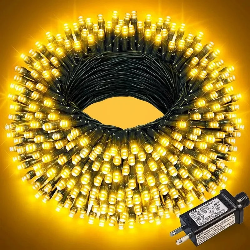 LED Christmas Fairy Lights 24V 50M/30M Waterproof String for Outdoor Garden Home Holiday Party Decoration