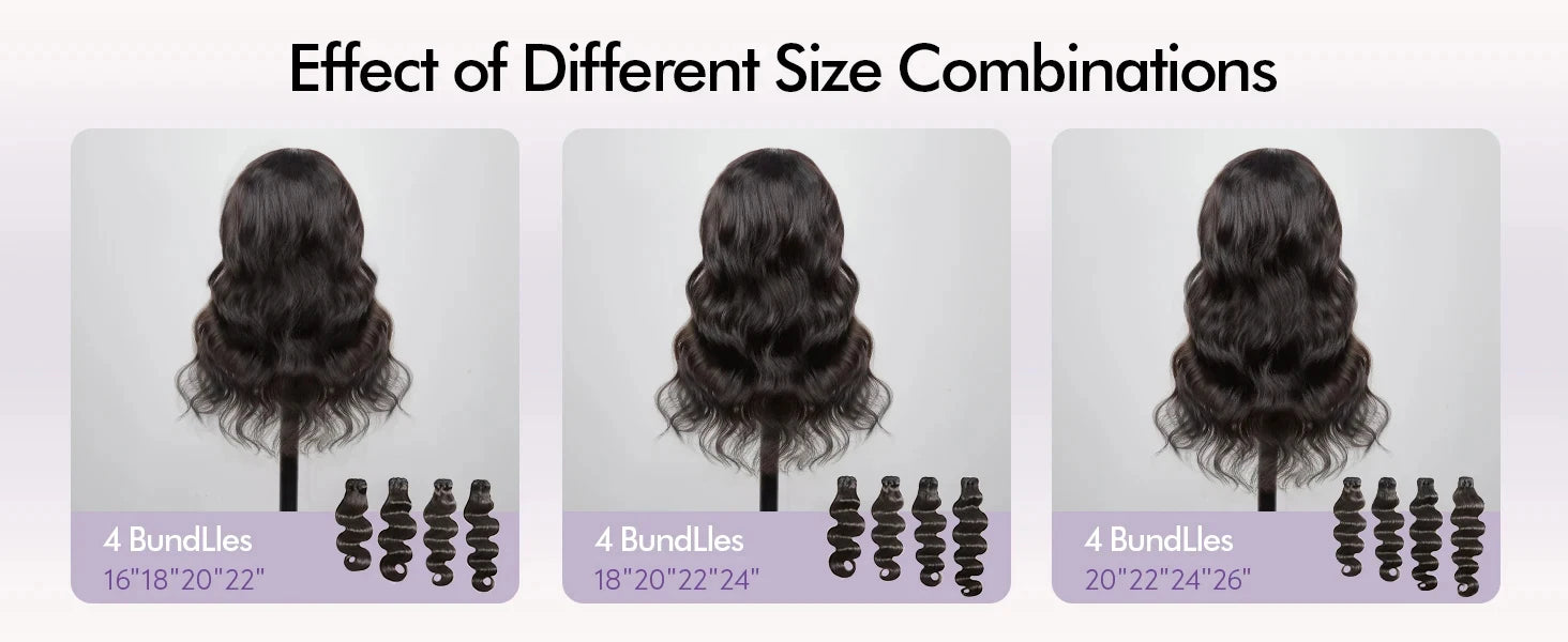 16A Body Wave Bundles Human Hair 1/3/4 Pcs Real Unprocessed Burmese Raw Hair Bundles Weave Natural Black Virgin Hair Extensions