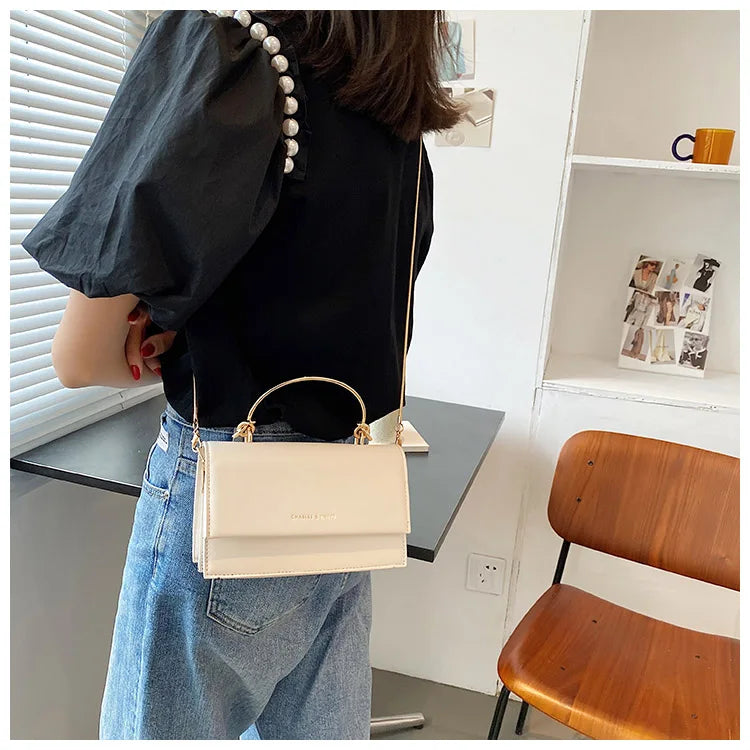 Popular Chain Strap Crossbody Bags For Women Fashion Flap Shoulder Bag Pu Leather Designer Handbags Women's Messenger Bags