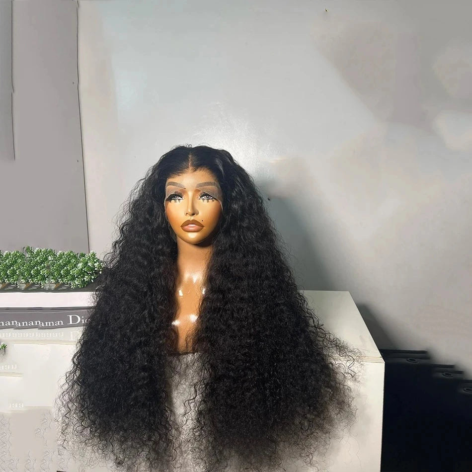 Synthetic Hair 26" Long Blonde Red Deep Curly Lace Front Wig For Women  Soft Glueless180%Density Preplucked Daily Cosplay