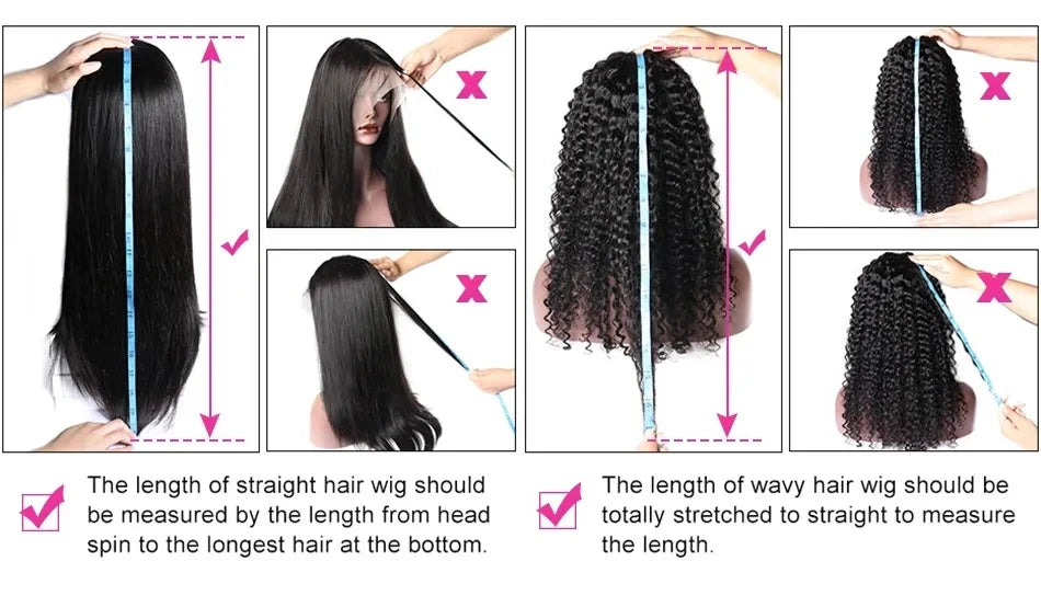Curly Wigs V Part Human Hair Wigs for Black Women Water Wave Wigs Glueless V Shape Wigs Beginner Friendly In Natural Color