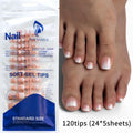 120pcs Pink Ombre Medium Coffin Press On Nails Glossy Handmade Acrylic Fake Nails Tips Gradient Design Artificial False Nails