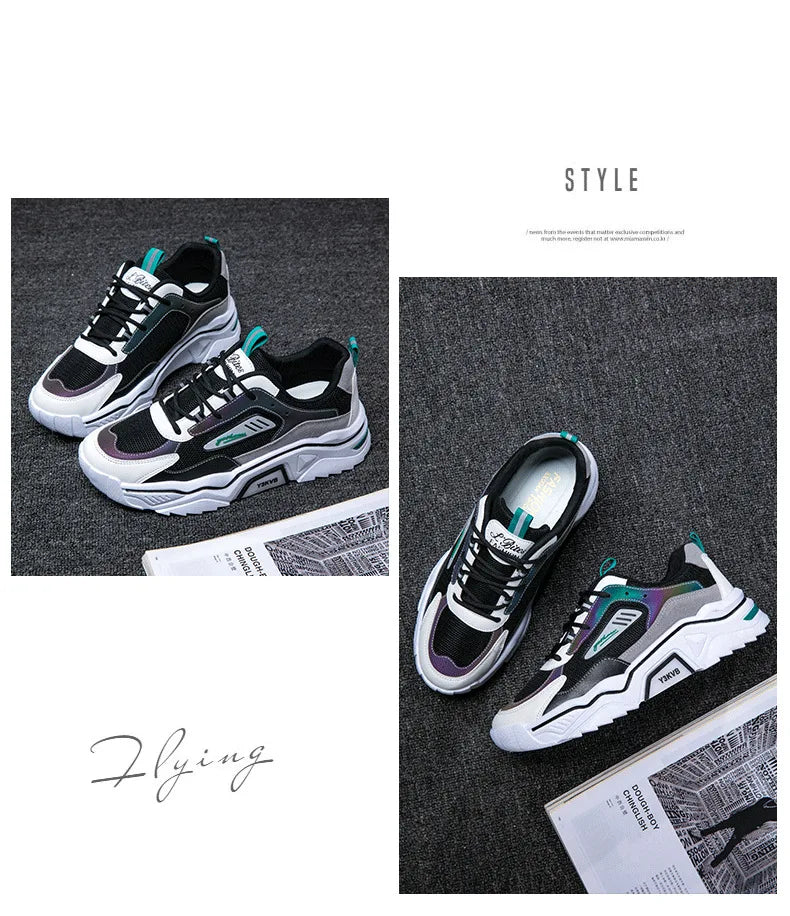 Mens Sneakers Fashion Casual Running Shoes Lover Gym Shoes Light Breathe Comfort Outdoor Air Cushion Couple Jogging Shoes