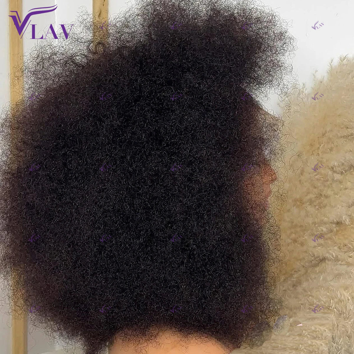 450 Density Glueless Wig Human Hair Afro Kinky Curly 13×6 HD Lace Frontal Wig 360 HD Transparent Lace Wig Human Hair Wear And Go