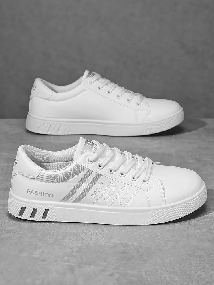 New Trendy Versatile Sneakers for Men, Low-Top Casual Sneakers, Waterproof, Non-Slip, Wear-Resistant Student Sports Shoes, Lightweight Soft-Soled Shoes for Daily Commuting