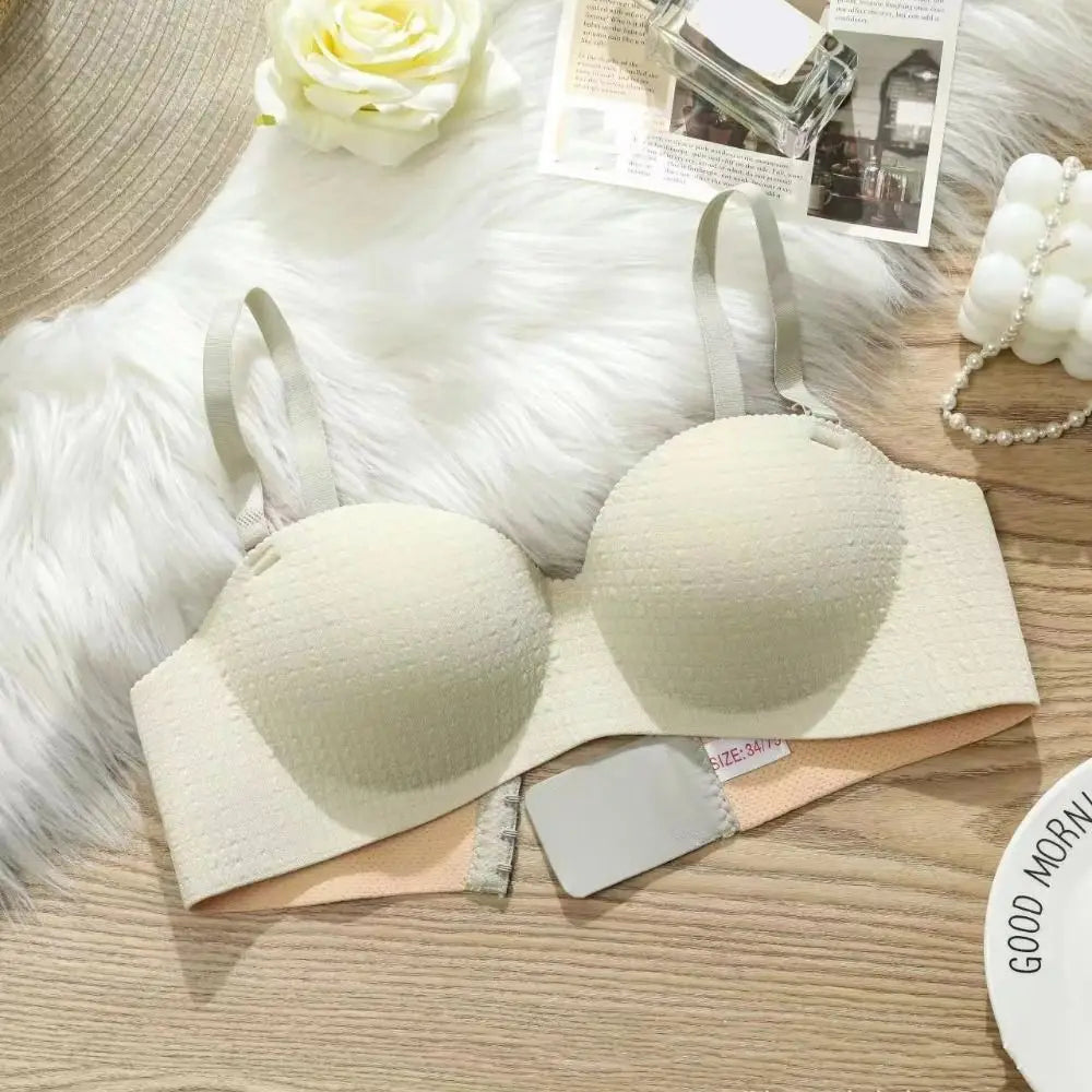 Comfortable Shockproof Seamless Deep V Bras Push Up Lingerie Wireless Bra Anti-sagging Underwear for Women Women
