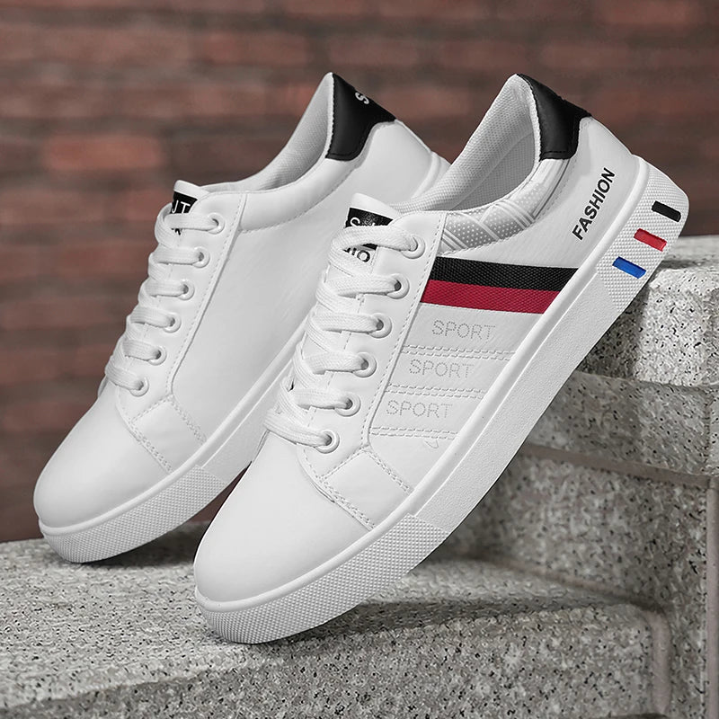 New Trendy Versatile Sneakers for Men, Low-Top Casual Sneakers, Waterproof, Non-Slip, Wear-Resistant Student Sports Shoes, Lightweight Soft-Soled Shoes for Daily Commuting