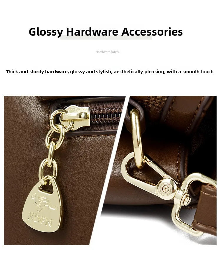 Fashionable Urban Women's Handbag 2025 Spring Season PU Material Medium Size Zipper Opening Soft Tote Bag Single Shoulder Bag
