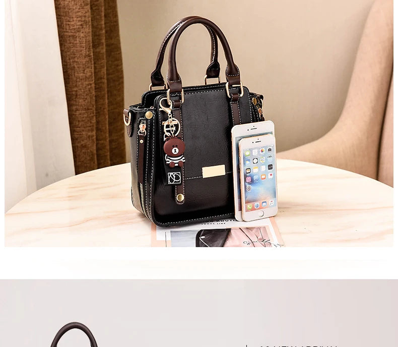 Women's Handbag Simple Casual Fashionable Retro Single Shoulder Crossbody Bag Versatile Large Capacity Shoulder Bag