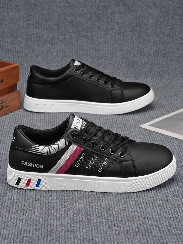 New Trendy Versatile Sneakers for Men, Low-Top Casual Sneakers, Waterproof, Non-Slip, Wear-Resistant Student Sports Shoes, Lightweight Soft-Soled Shoes for Daily Commuting