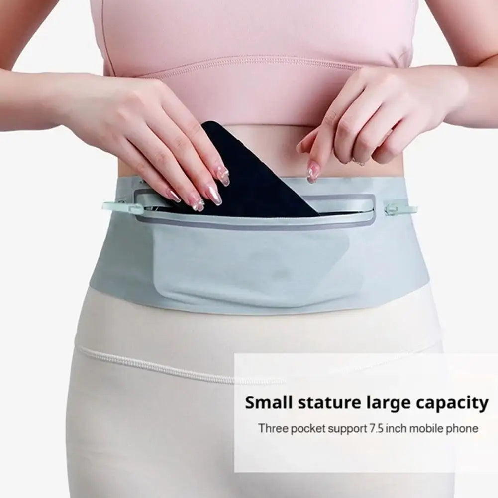 Sports Waist Pack Fanny Pack Wallet Adjustable Men Women Running Pouch Belt Portable Phone Holder Gym Bum Outdoor Running Bags
