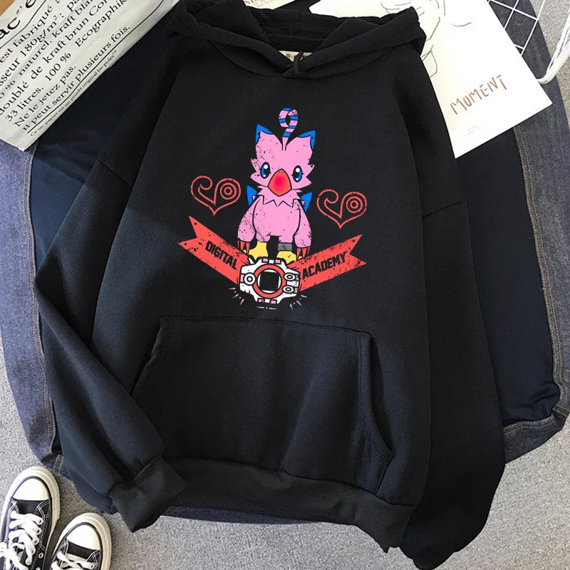 digimon hoodies men Korean style y2k aesthetic harajuku anime tracksuit Hooded Shirt man gothic clothes