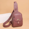 Women Bag Chest Bags Soft PU Leather New Trend Bags Female Crossbody Bag Shoulder Messenger Bags Multiple Pockets Pack Designer