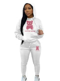 Women's Sets Hoodies Pants Suit 2-Piece Outfits Suit 2025 New Letter Print Aesthetics Sweatshirt and Sweatpants Ladies Tracksuit