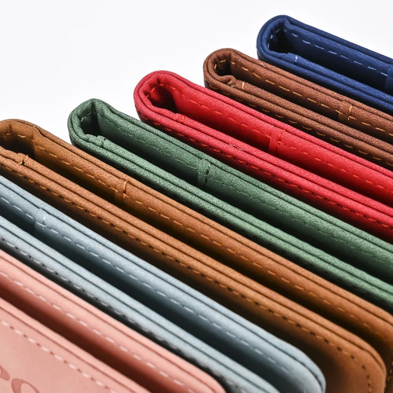 Women Men Travel Passport Holder Cover Case PU Leather Credit ID Card Holder Case Ticket Protective Wallet Bags