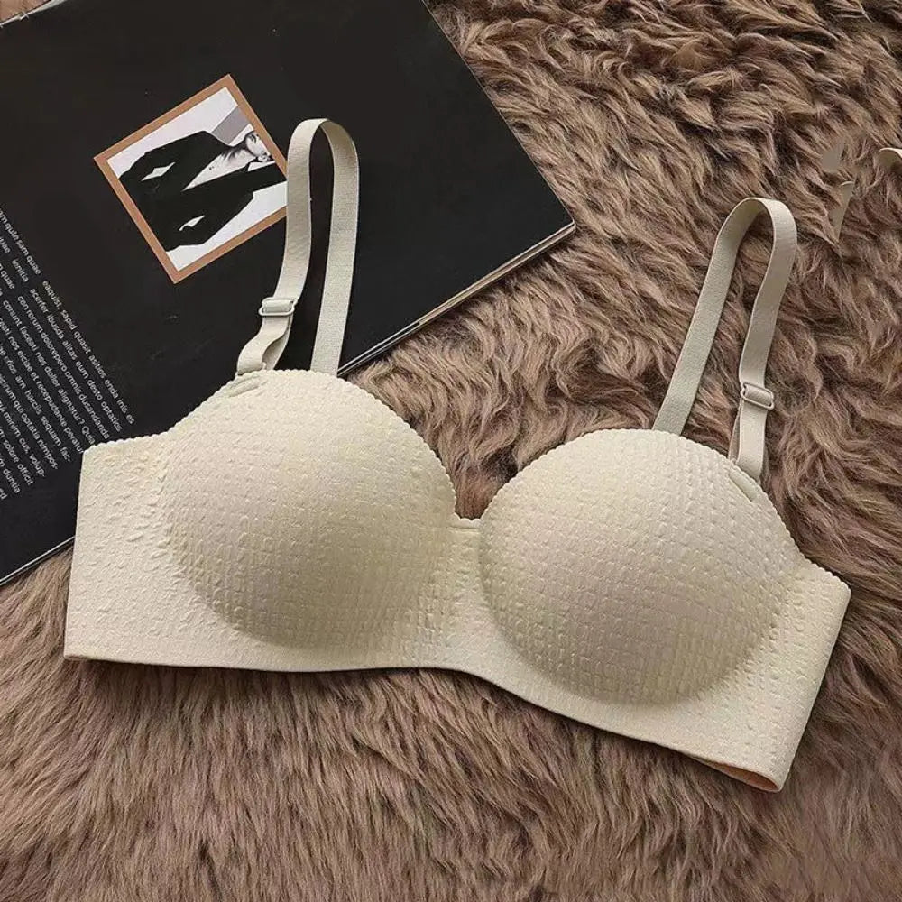 Comfortable Shockproof Seamless Deep V Bras Push Up Lingerie Wireless Bra Anti-sagging Underwear for Women Women