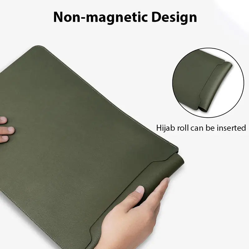 Business Travel Briefcase 11-16 Inch Laptop Sleeve Case PU Cover Notebook Protective Pouch Laptop Case Cover Non-Magnetic
