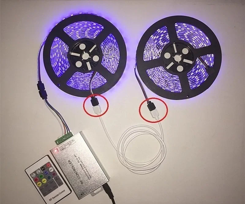 1-10pcs 3 4 Pin RGB Connector 1m  Extension Cable RGB LED Tape Power Cable 12V 4pin 5V 3pin for ARGB RGB Led Strip Light PC Fan